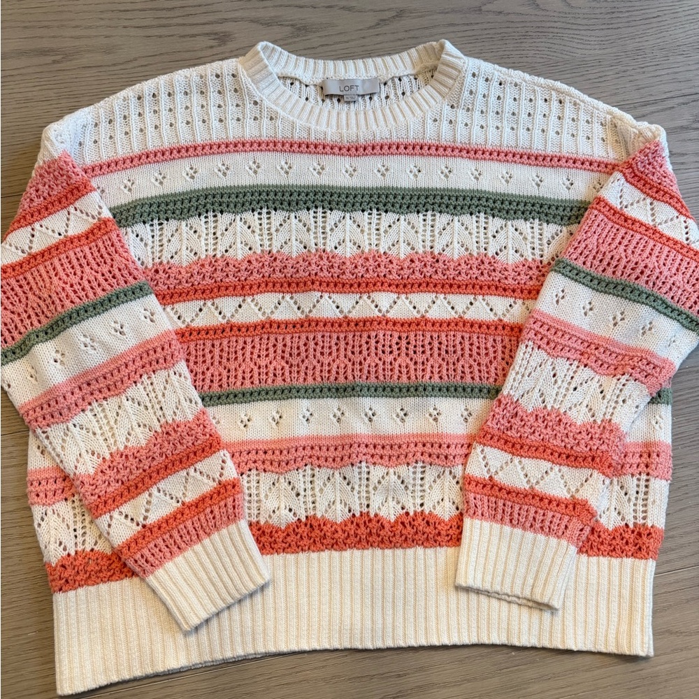 Loft women’s light weight spring summer sweater XL